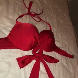 Red bikini top